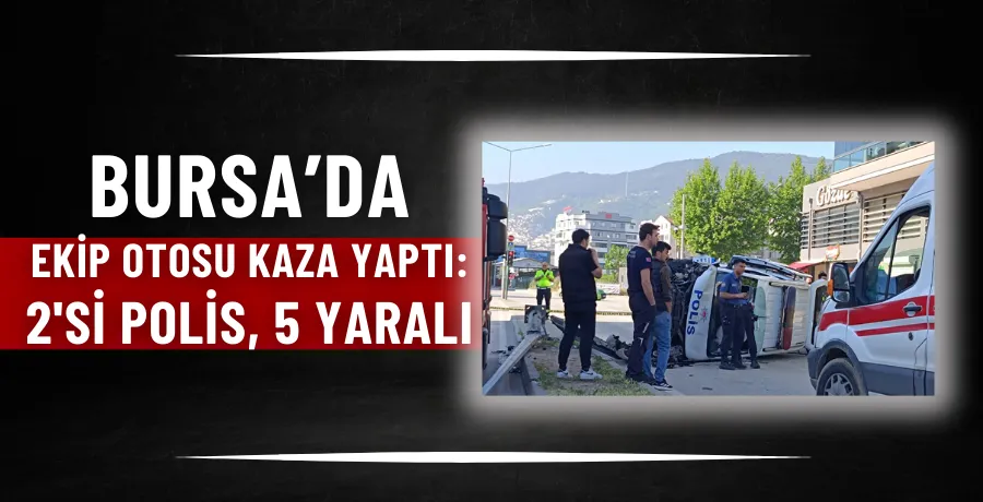 Ekip otosu kaza yaptı: 2