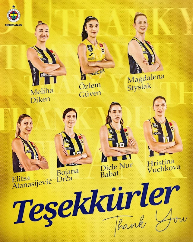 Fenerbahçe Kadın Voleybol Takımı, 7 oyuncuyla yollarını ayırdı
