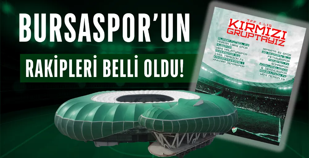 Bursaspor’un rakipleri belli oldu!