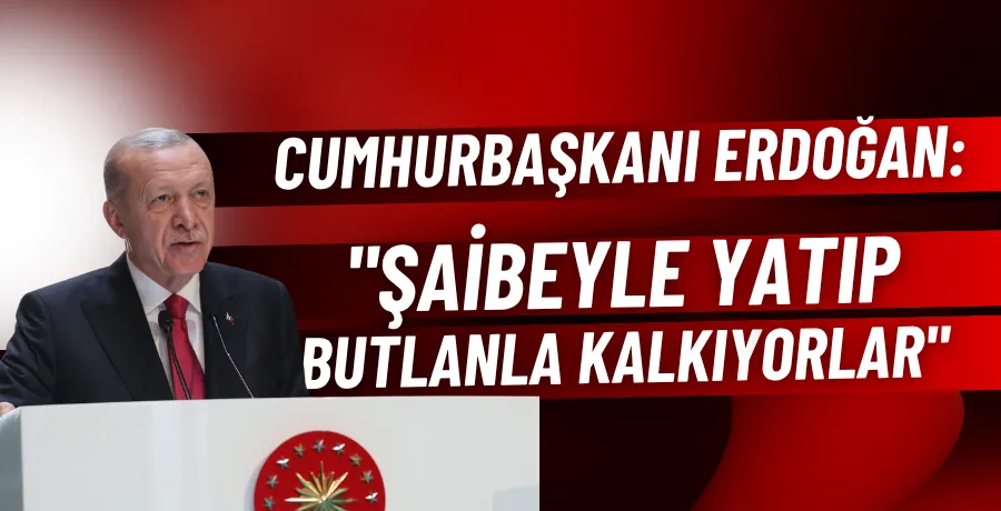 Cumhurbaşkanı Erdoğan: 