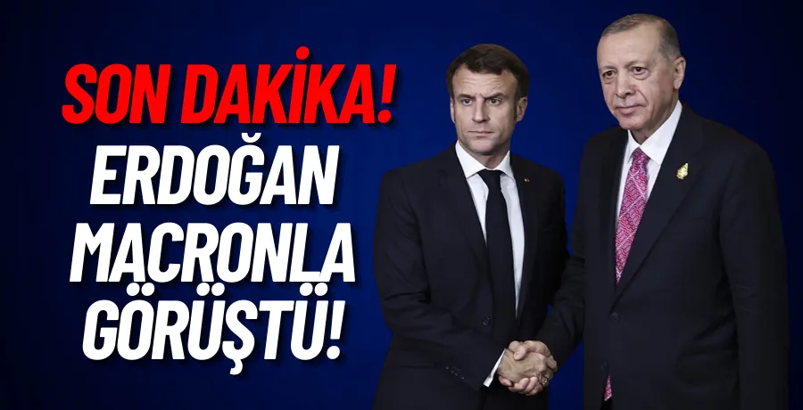 Cumhurbaşkanı Erdoğan, Fransa Cumhurbaşkanı Macron ile görüştü
