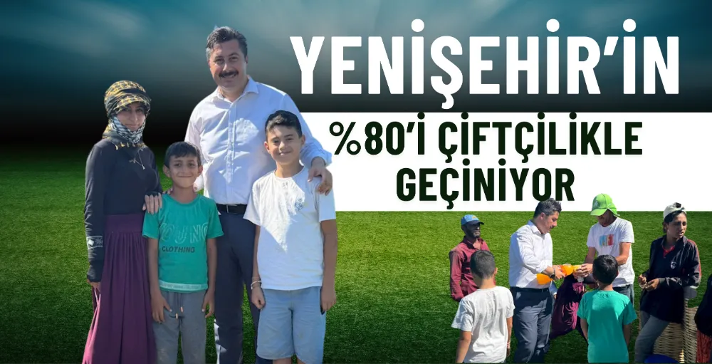 Yenişehir’in %80’i çiftçilikle geçiniyor