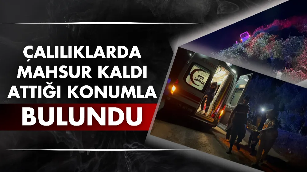 Çalılıklarda mahsur kaldı, attığı konumla bulundu