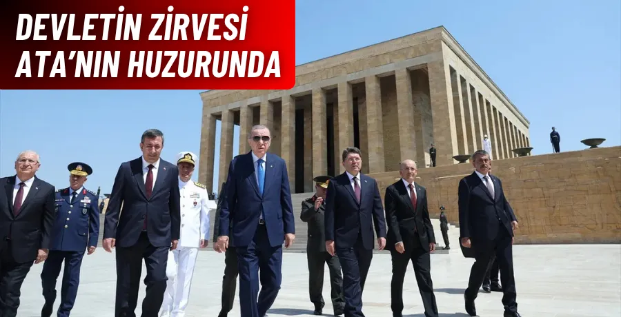 Cumhurbaşkanı Erdoğan, YAŞ üyeleriyle Anıtkabir’i ziyaret etti