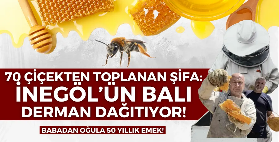 70 çiçekten toplanan şifa: İnegöl’ün balı derman dağıtıyor!