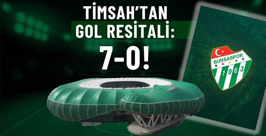 Timsah’tan kupada gol resitali: 7-0!