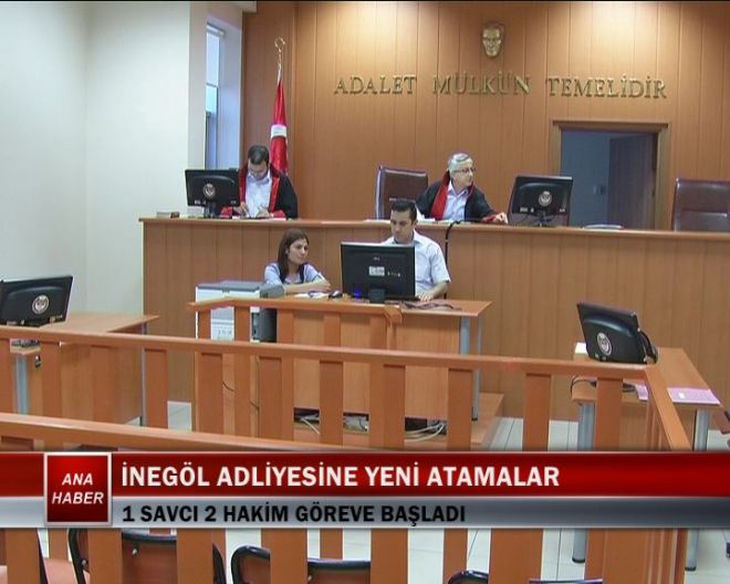 İNEGÖL ADLİYESİNE YENİ ATAMALAR
